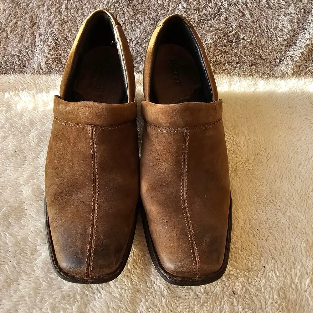 Born Women's Kenny Leather Western Slip On Shooties Size 8.5‎ Brown Comfort Barn - Picture 2 of 6